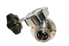 Butterfly Valve w Micro Metric Handle TC 1.5 IN