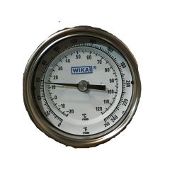 THERMOMETER-DIAL 3IN X 1/2IN MNPT, 12IN STEM, REAR MNT. 0-250 F